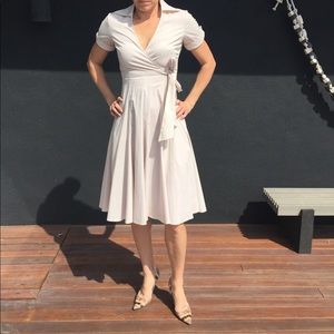 Classic Cotton Wrap Dress